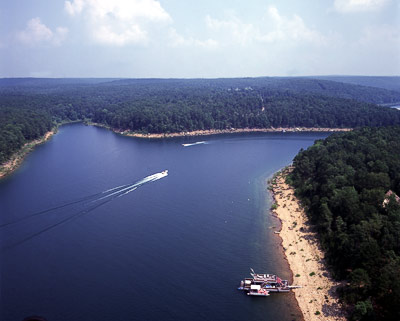 Greers Ferry Lake - aerial view